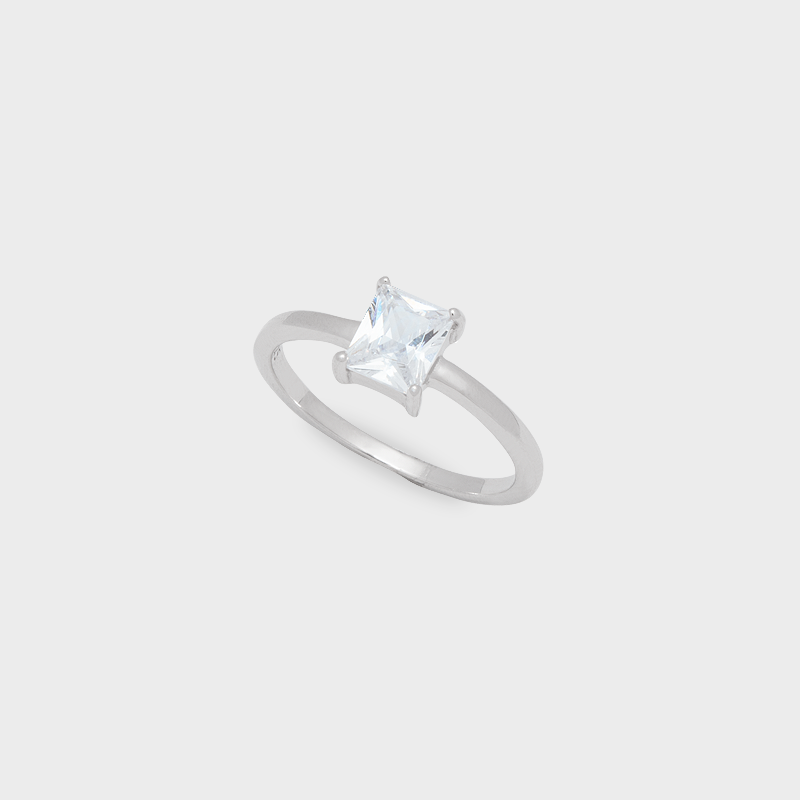 Anillo Solitario Radiante Small