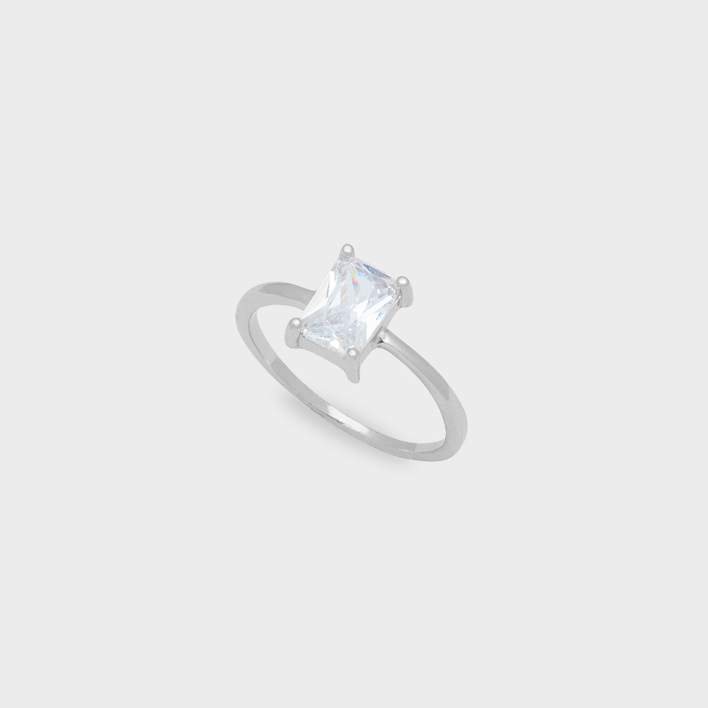 Anillo Solitario Radiante