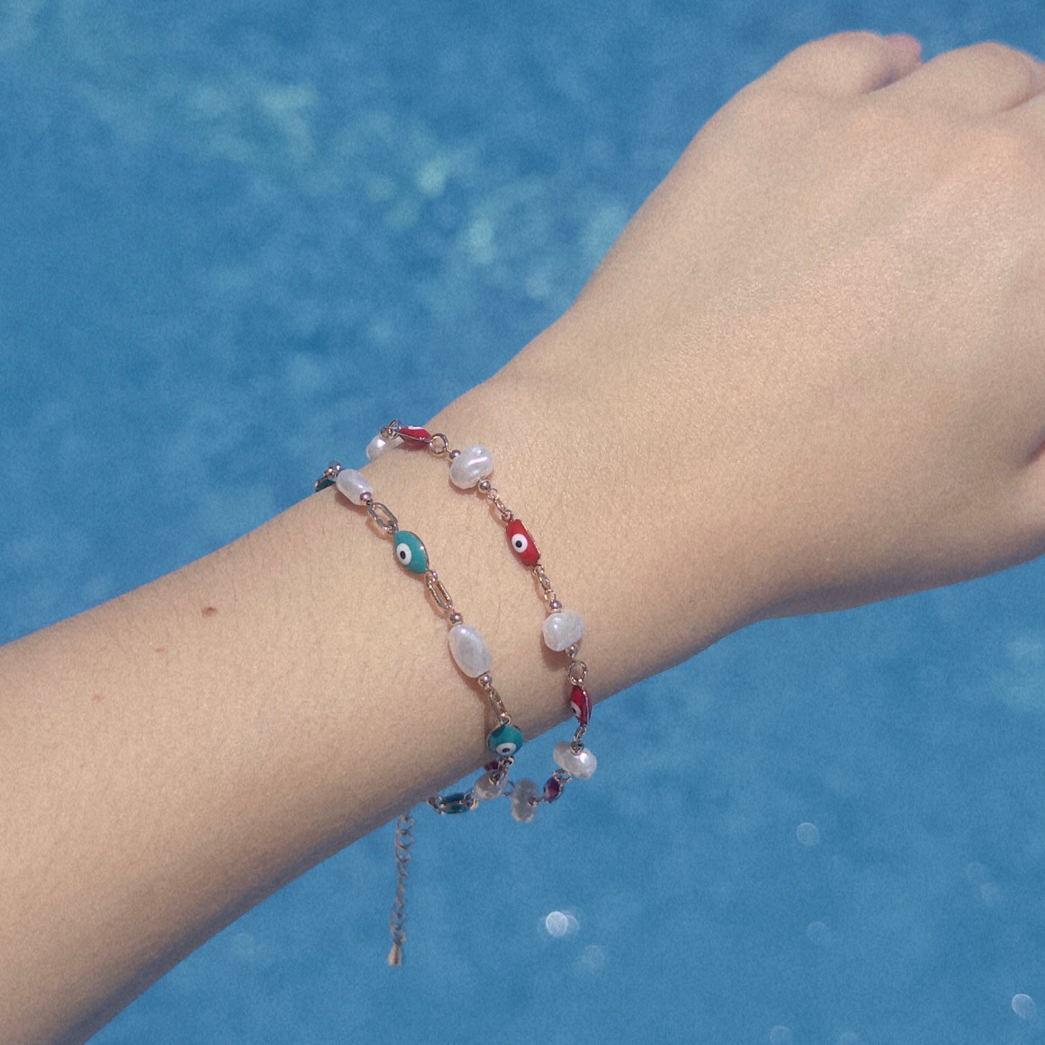 Pulsera Ojo Turco Aqua