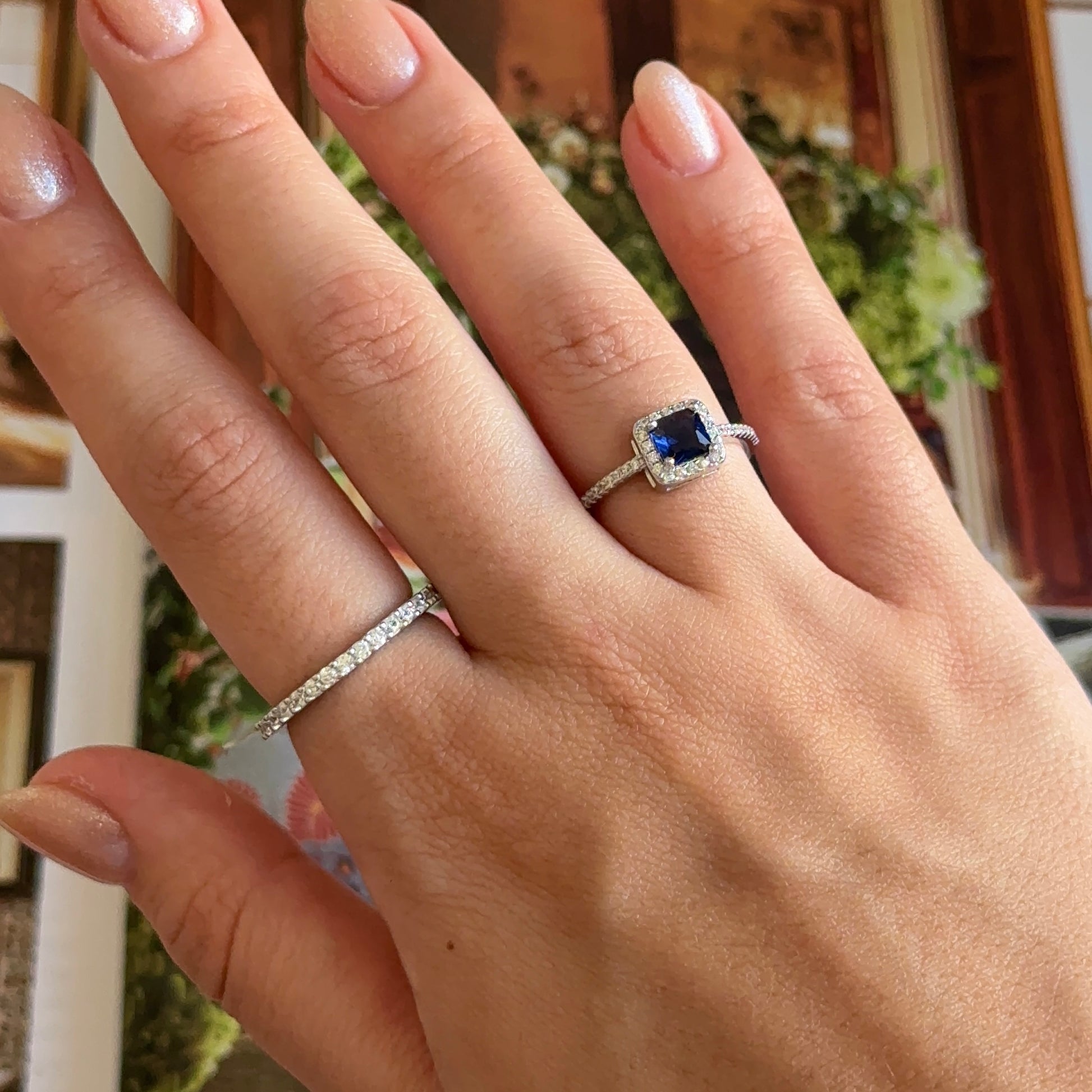 Anillo Halo Blue