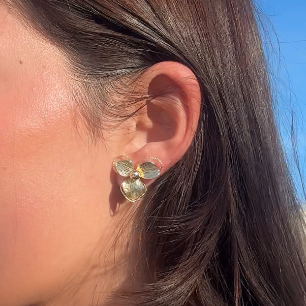 Aretes Orquídea