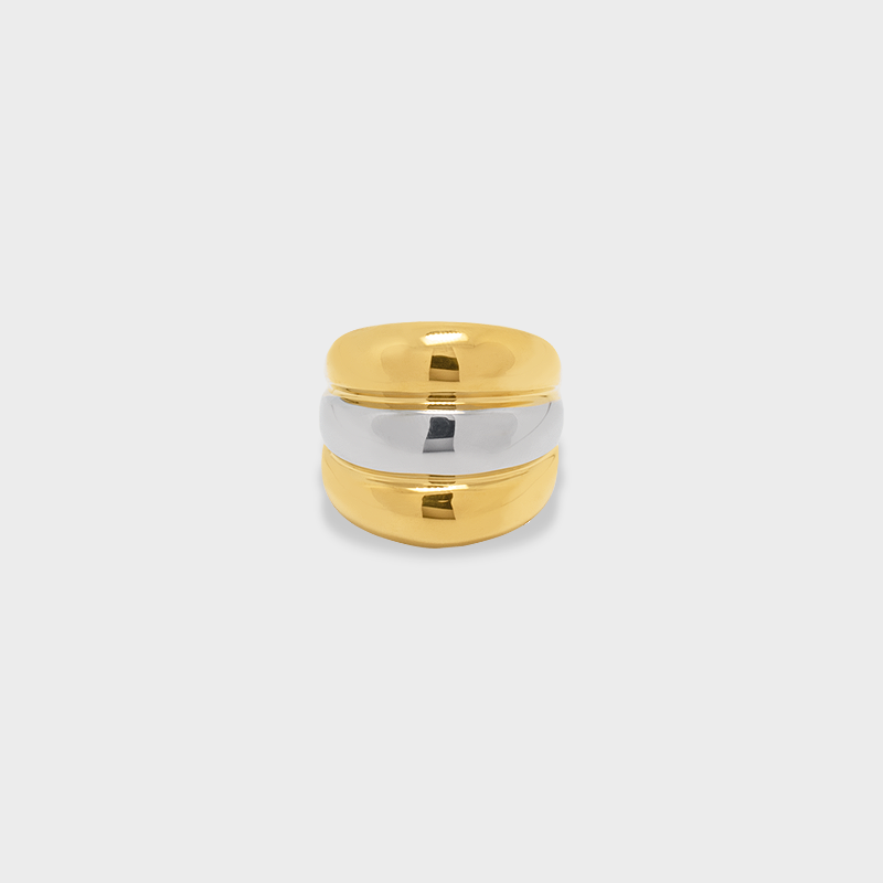 Anillo Bubble Bicolor