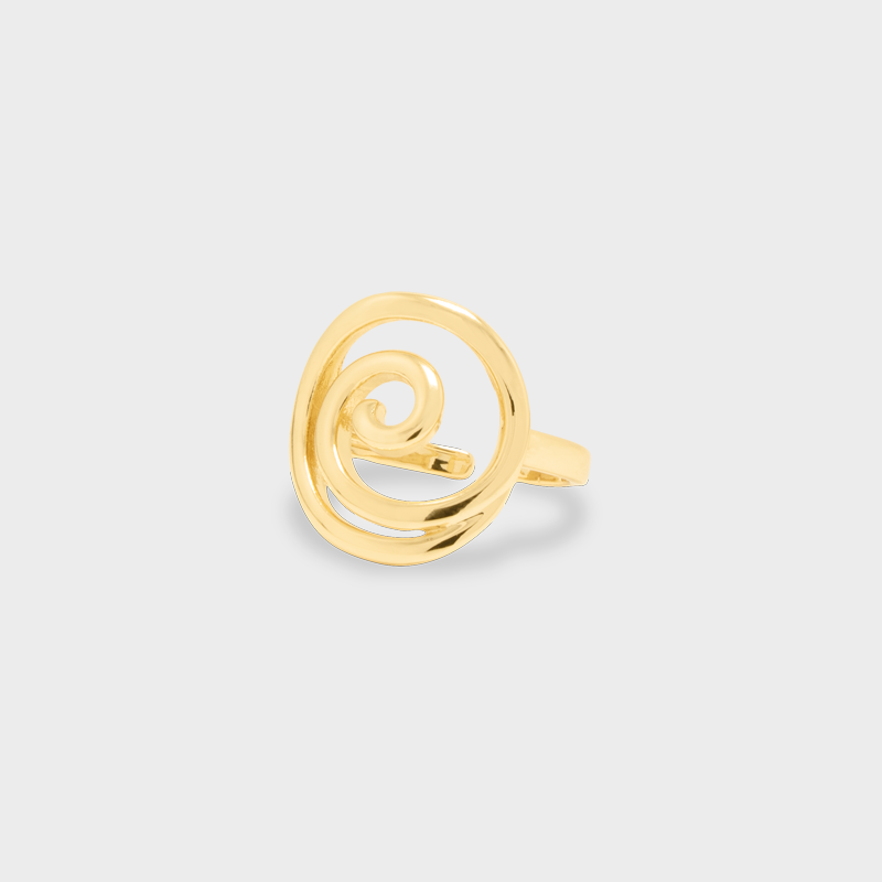 Anillo ajustable espiral