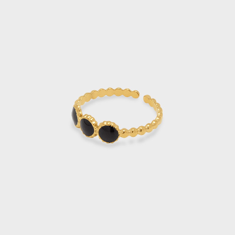 Anillo Tria Negro
