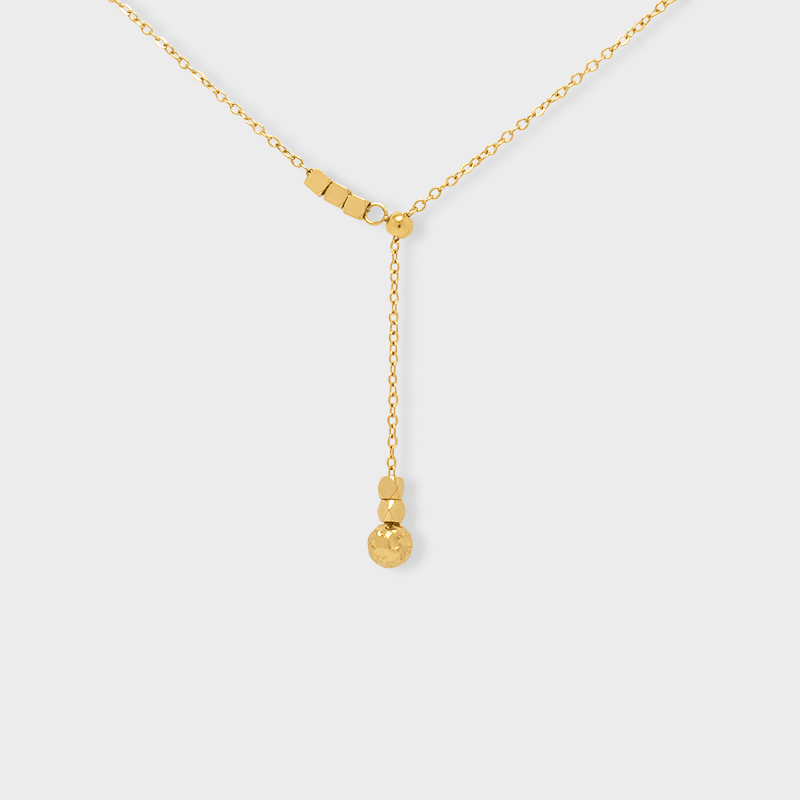 Collar Lariat Cubos