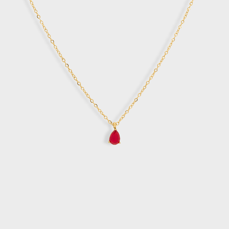 Collar Ruby Drop