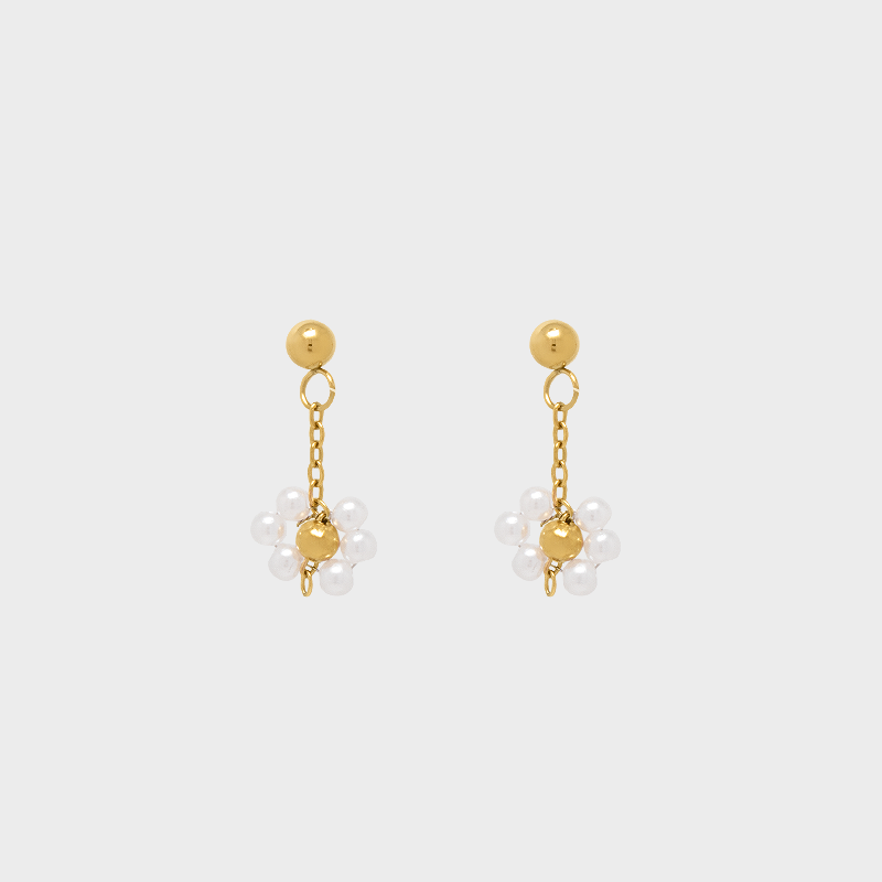 Arete Colgante Flor