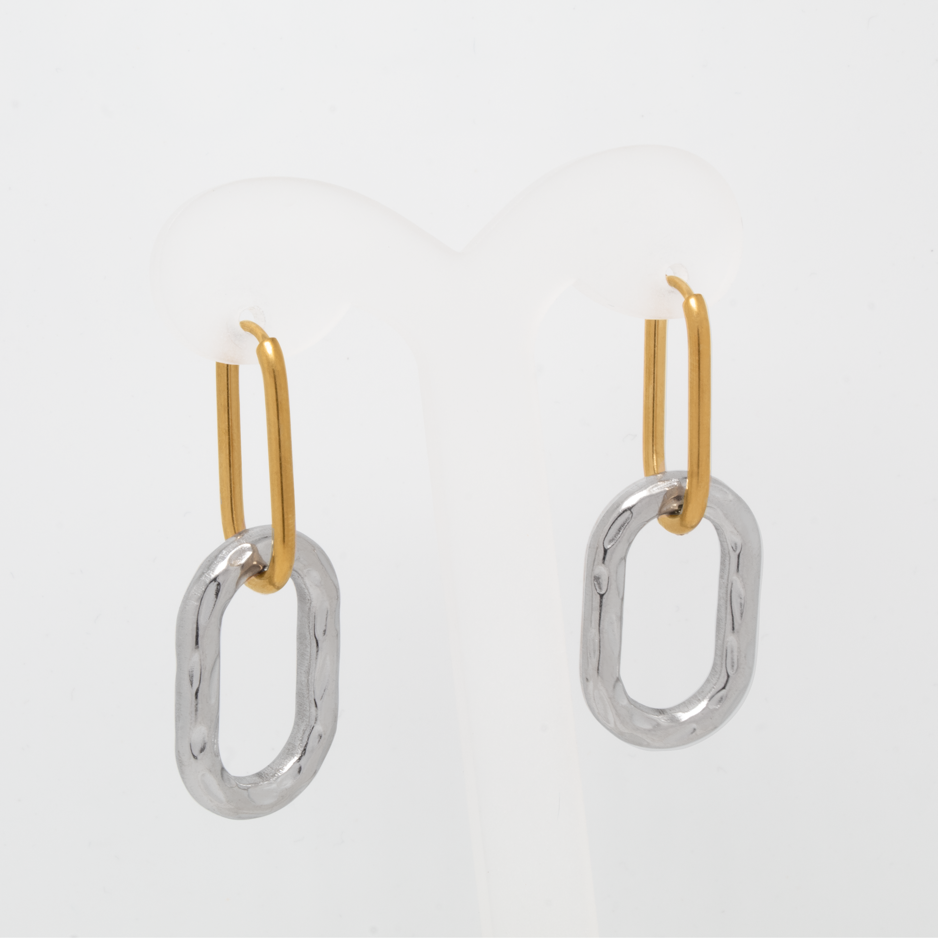 Aretes Enlace Bicolor