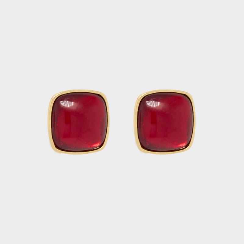 Aretes Cuadrados Ruby