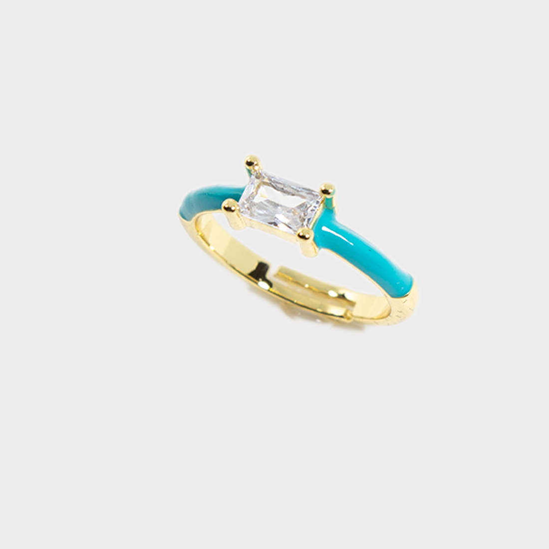 Anillo Ajustable Azul de Copper para Dama (TF1C038)