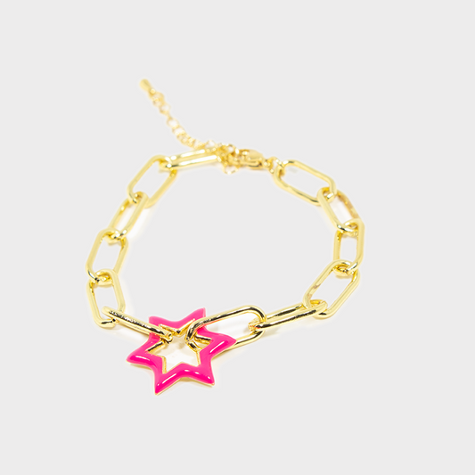 Pulsera Estrella Rosa de Copper para Dama (TF5C006)